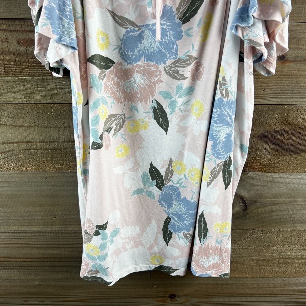 Torrid Super Soft Top Womens Shirt Cold Shoulder Ruffle Floral Dainty Size 2X - Picture 3 of 6